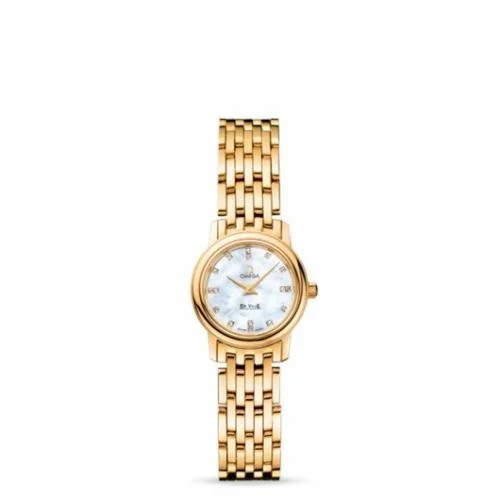 Omega De Ville Prestige Quartz 22 Yellow Gold / MOP Diamond / Bracelet 4170.76.00 (41707600)